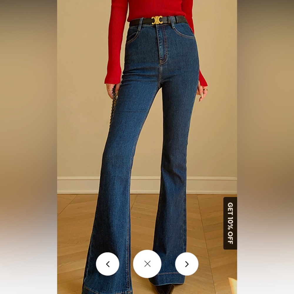 Denim Slim Bootcut Navy Blue Jeans